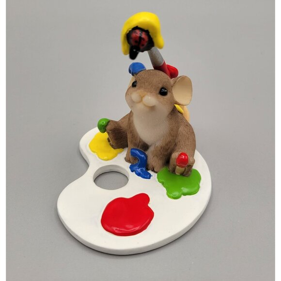 Charming Tails You Make Friendship A Real Art Figurine Pin Excl Members Only Kit - Picture 7 of 12